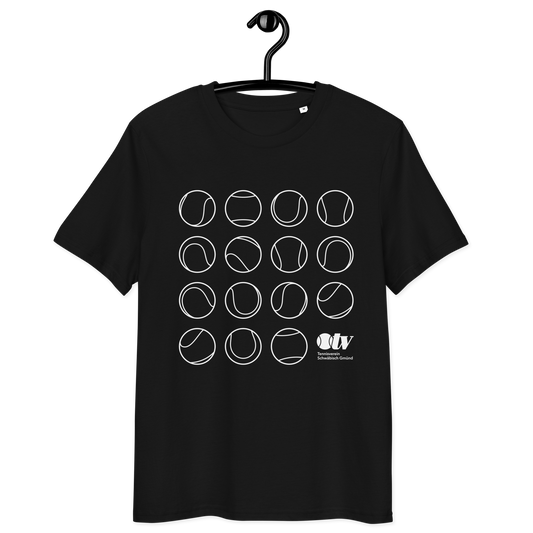 "Ballraster" Unisex-Bio-Baumwoll-T-Shirt mit TV-Logo | Druck