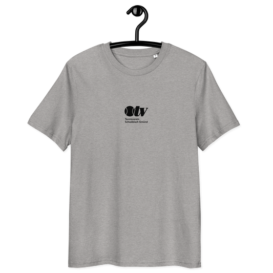 Unisex-Bio-Baumwoll-T-Shirt mit schwarzem TV Logo | Druck